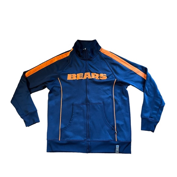 Chicago Bears Other - Pre-owned Men’s Chicago Bears NFL Apparel Zip Up Track Jacket Size Medium